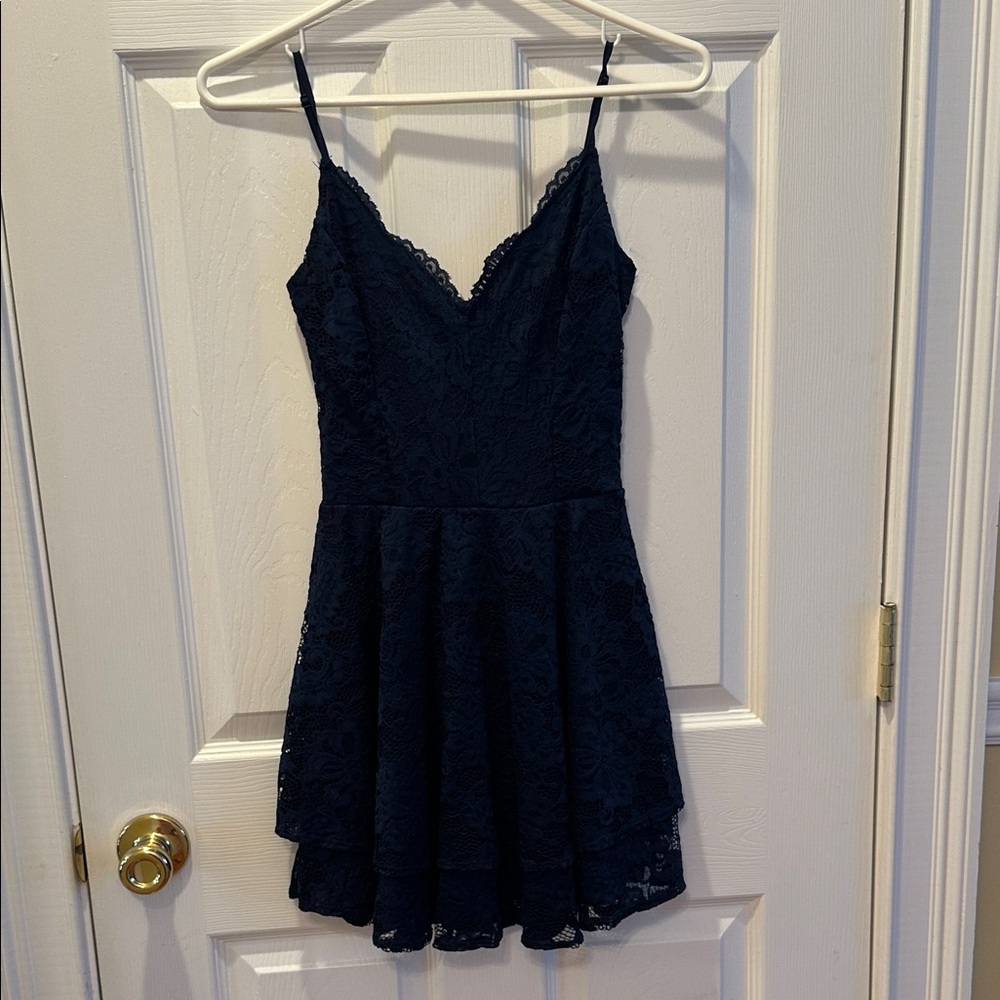 Windsor Midnight Blue Lace Dress